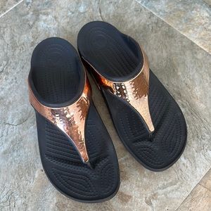 Crocs supportive flip flops